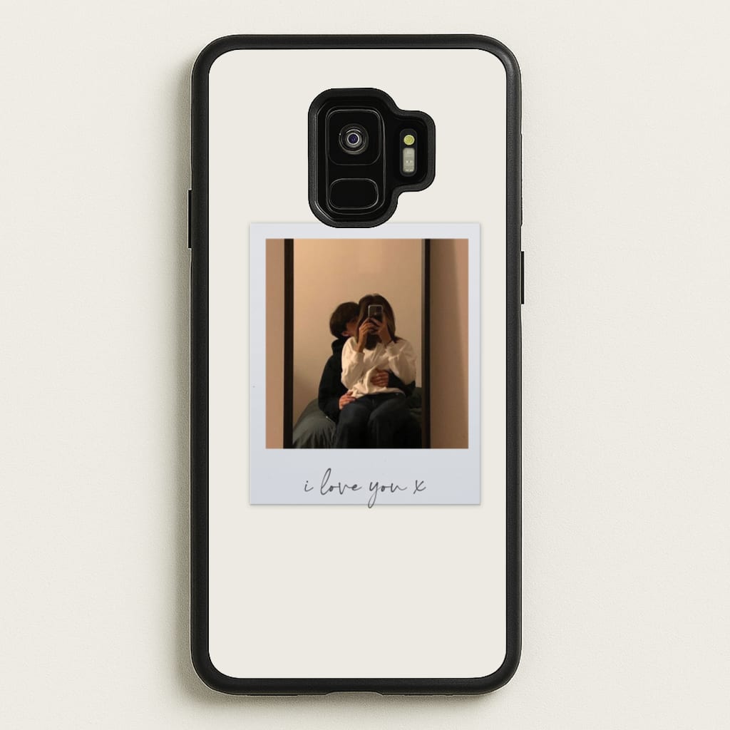 I Love You Polaroid - Personalised Couples - Personalised Valentine's Day Phone Case for Galaxy S9