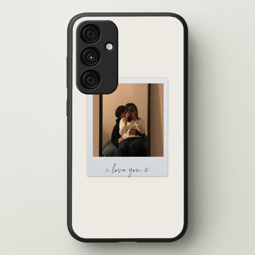 I Love You Polaroid - Personalised Couples - Personalised Valentine's Day Phone Case for Galaxy A55