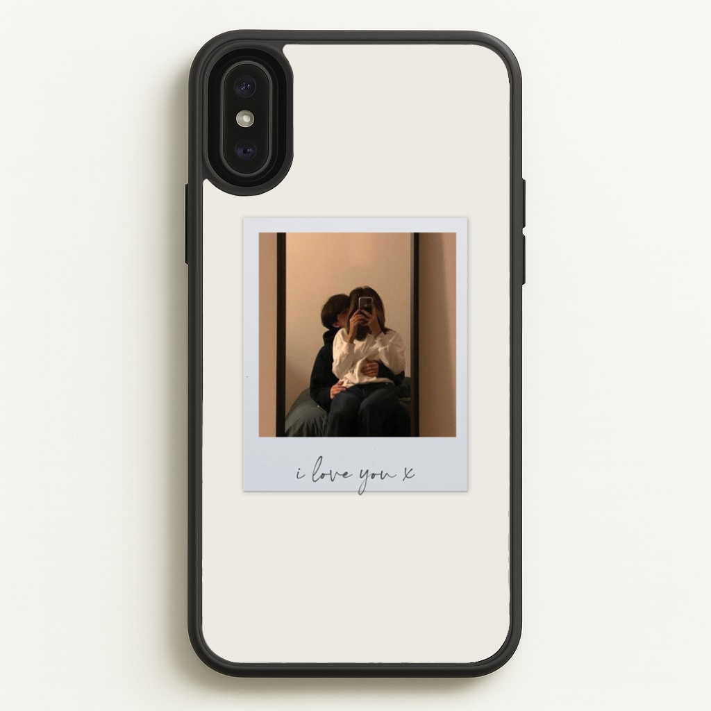 I Love You Polaroid - Personalised Couples - Personalised Valentine's Day Phone Case for iPhone XS Max