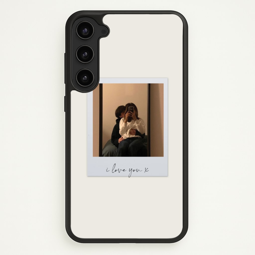 I Love You Polaroid - Personalised Couples - Personalised Valentine's Day Phone Case for Galaxy S23