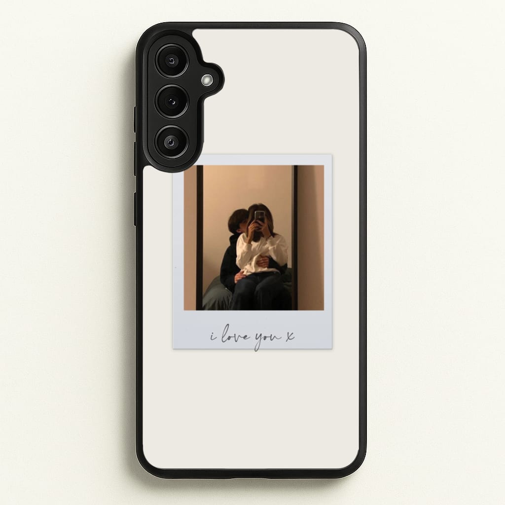 I Love You Polaroid - Personalised Couples - Personalised Valentine's Day Phone Case for Galaxy A34