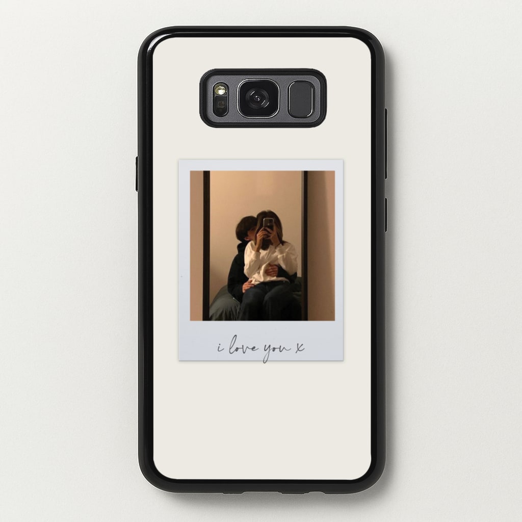 I Love You Polaroid - Personalised Couples - Personalised Valentine's Day Phone Case for Galaxy S8 Plus