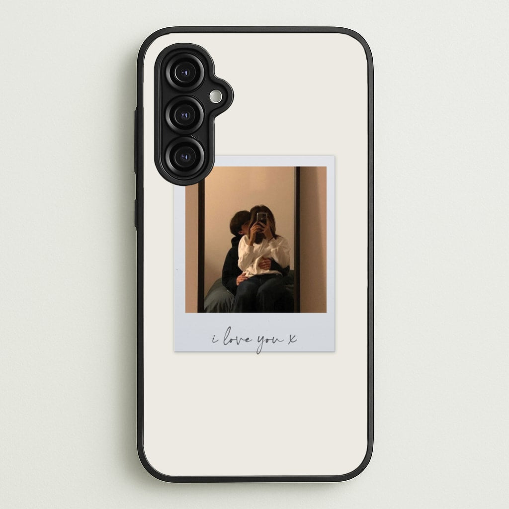 I Love You Polaroid - Personalised Couples - Personalised Valentine's Day Phone Case for Galaxy A14