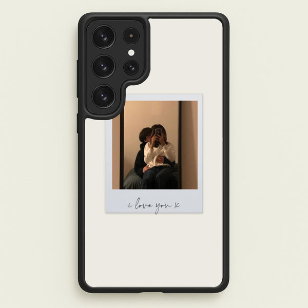 I Love You Polaroid - Personalised Couples - Personalised Valentine's Day Phone Case for Galaxy S23 Ultra