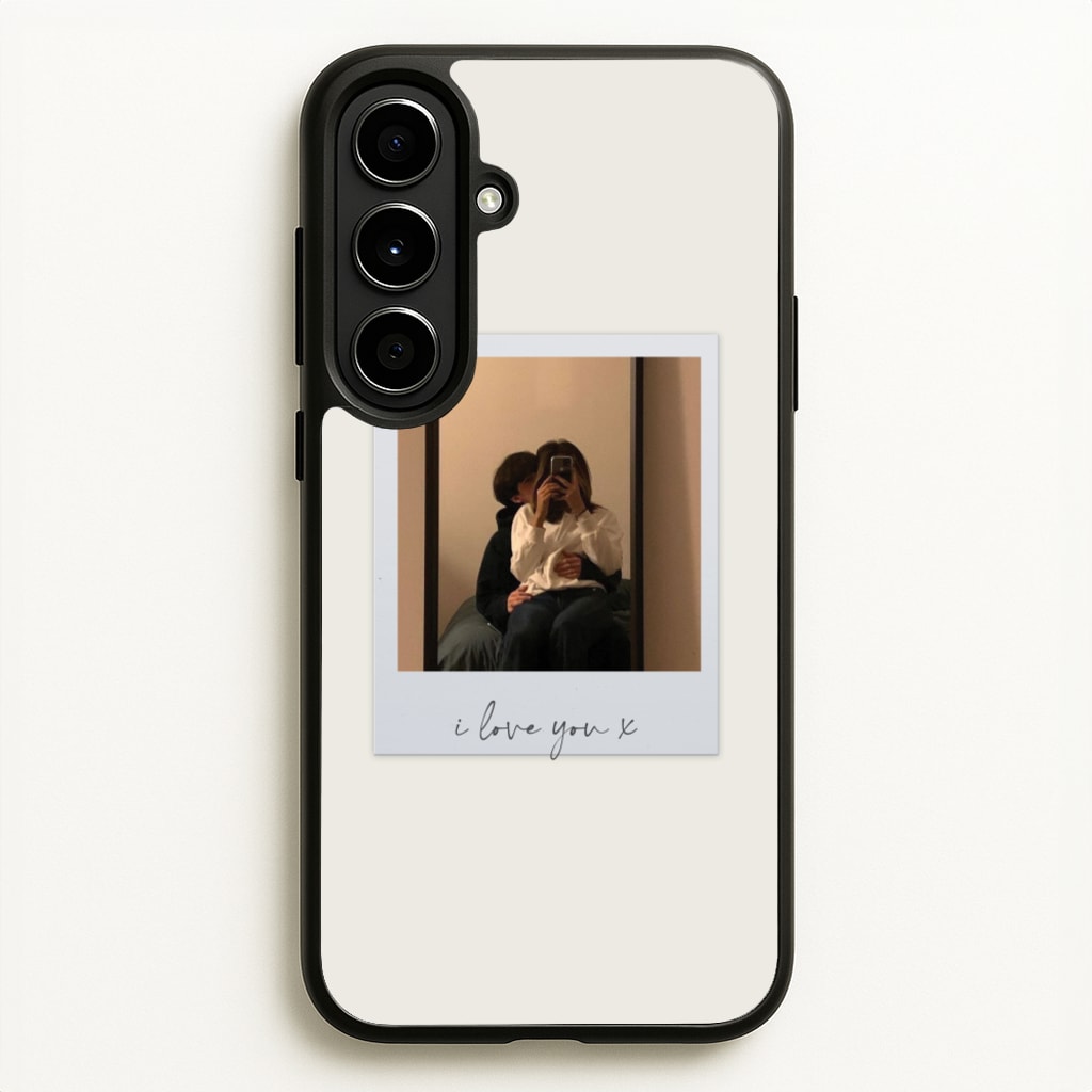 I Love You Polaroid - Personalised Couples - Personalised Valentine's Day Phone Case for Galaxy A56