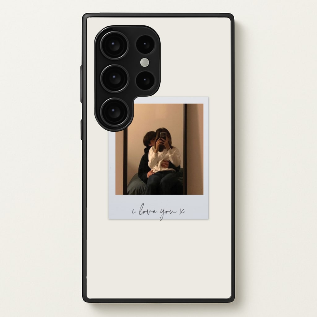 I Love You Polaroid - Personalised Couples - Personalised Valentine's Day Phone Case for Galaxy S24 Ultra