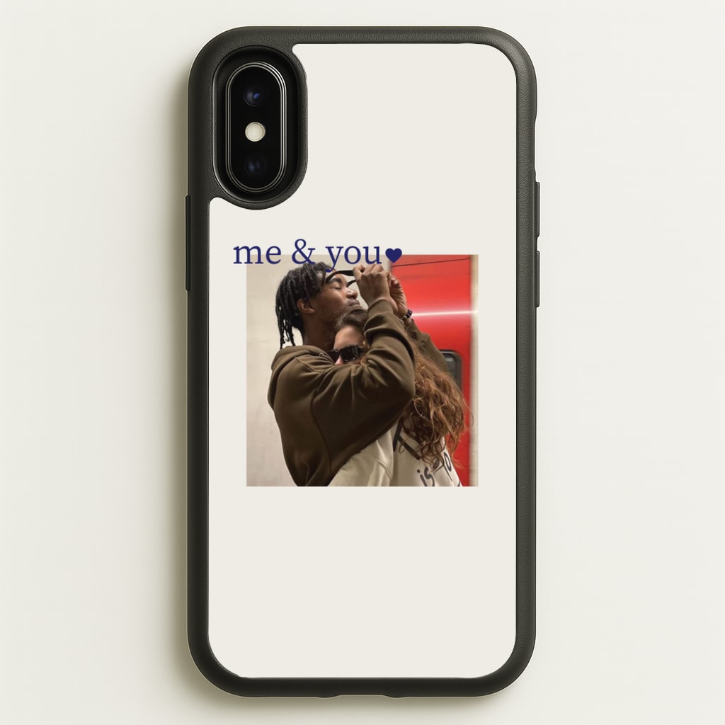 Me And You - Personalised Couples - Personalised Valentine's Day Phone Case for iPhone X / XS
