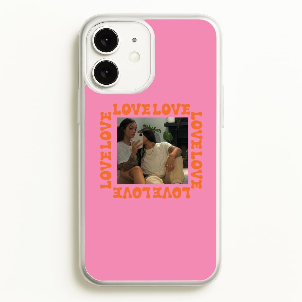 Love, Love, Love - Personalised Couples - Personalised Valentine's Day Phone Case for iPhone 11