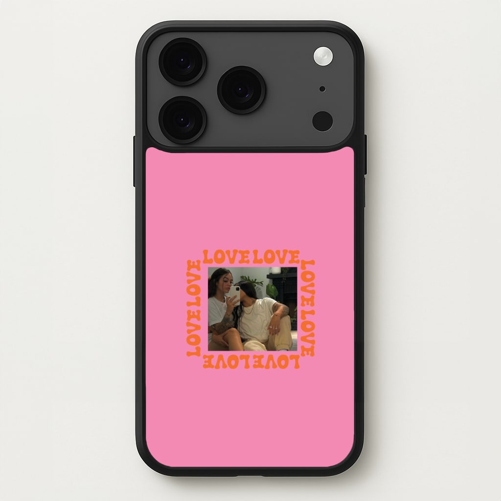 Love, Love, Love - Personalised Couples Phone Case for iPhone 17 Pro Max