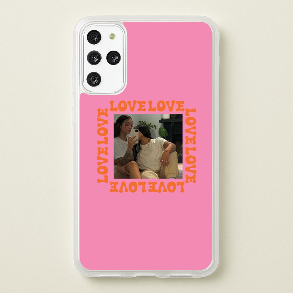 Love, Love, Love - Personalised Couples - Personalised Valentine's Day Phone Case for Galaxy S20 Plus