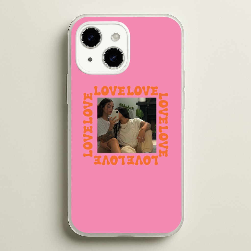 Love, Love, Love - Personalised Couples - Personalised Valentine's Day Phone Case for iPhone 15 Plus