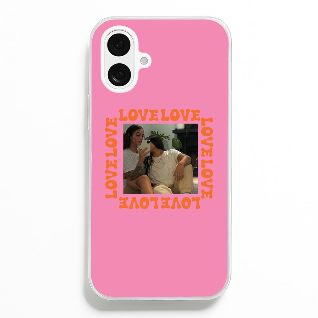 Love, Love, Love - Personalised Couples Phone Case