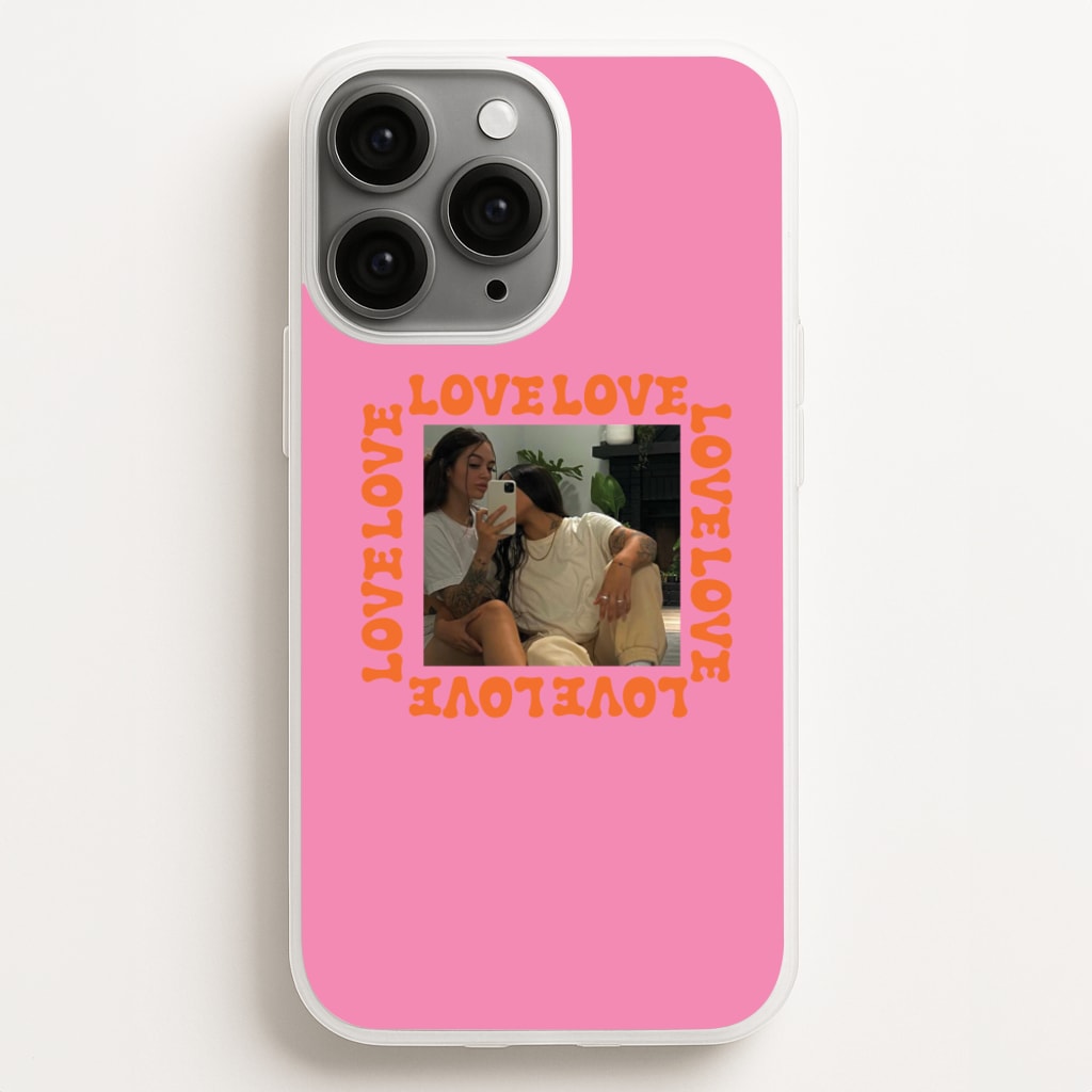 Love, Love, Love - Personalised Couples - Personalised Valentine's Day Phone Case for iPhone 11 Pro