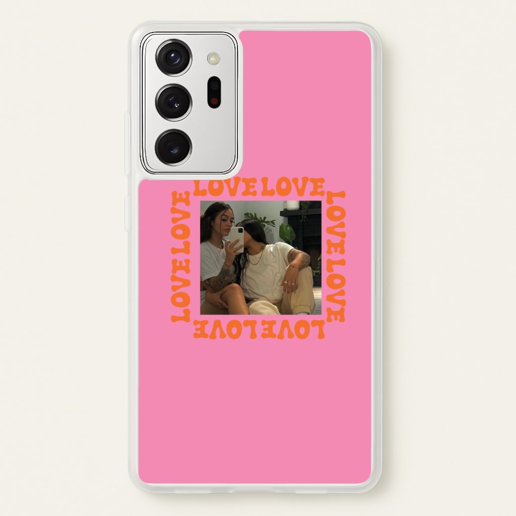 Love, Love, Love - Personalised Couples - Personalised Valentine's Day Phone Case for Galaxy Note 20 Ultra