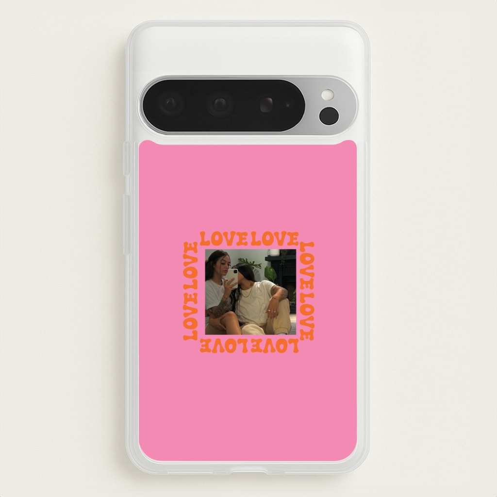 Love, Love, Love - Personalised Couples - Personalised Valentine's Day Phone Case for Google Pixel 9 Pro XL