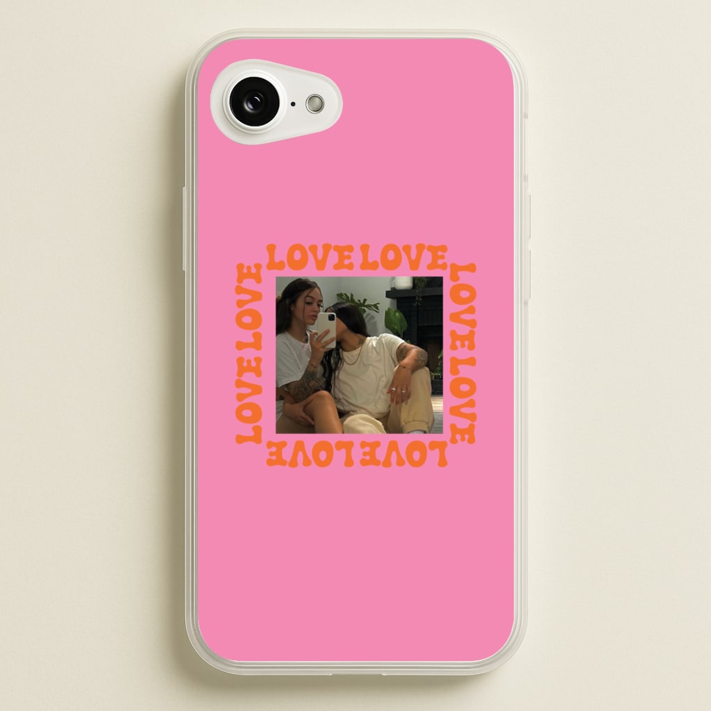 Love, Love, Love - Personalised Couples - Personalised Valentine's Day Phone Case for iPhone 16e