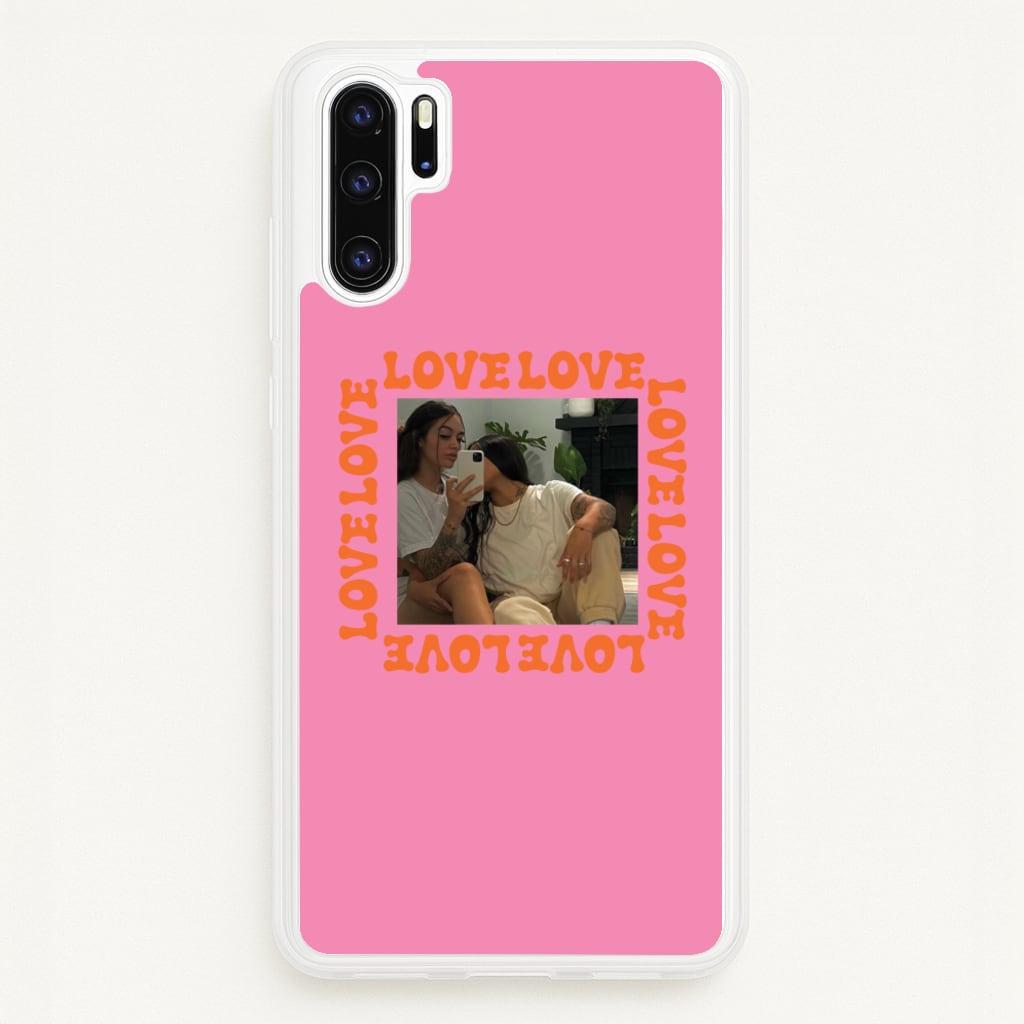 Love, Love, Love - Personalised Couples - Personalised Valentine's Day Phone Case for Huawei P30 Pro