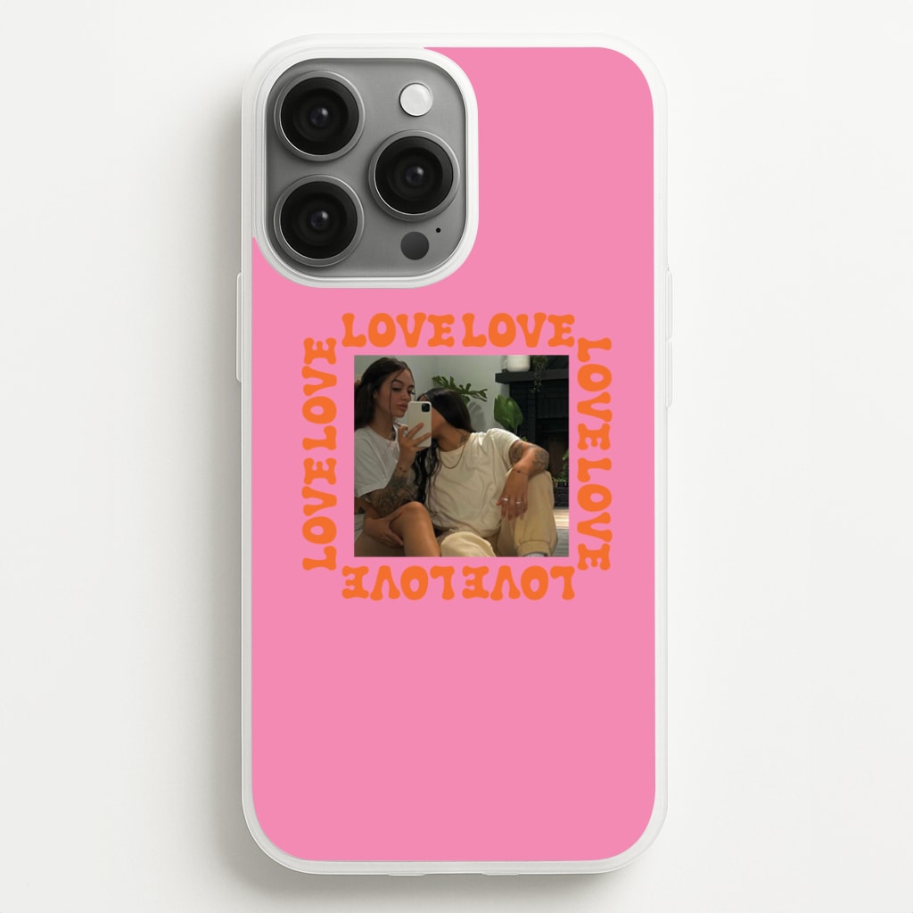 Love, Love, Love - Personalised Couples - Personalised Valentine's Day Phone Case for iPhone 13 Pro Max