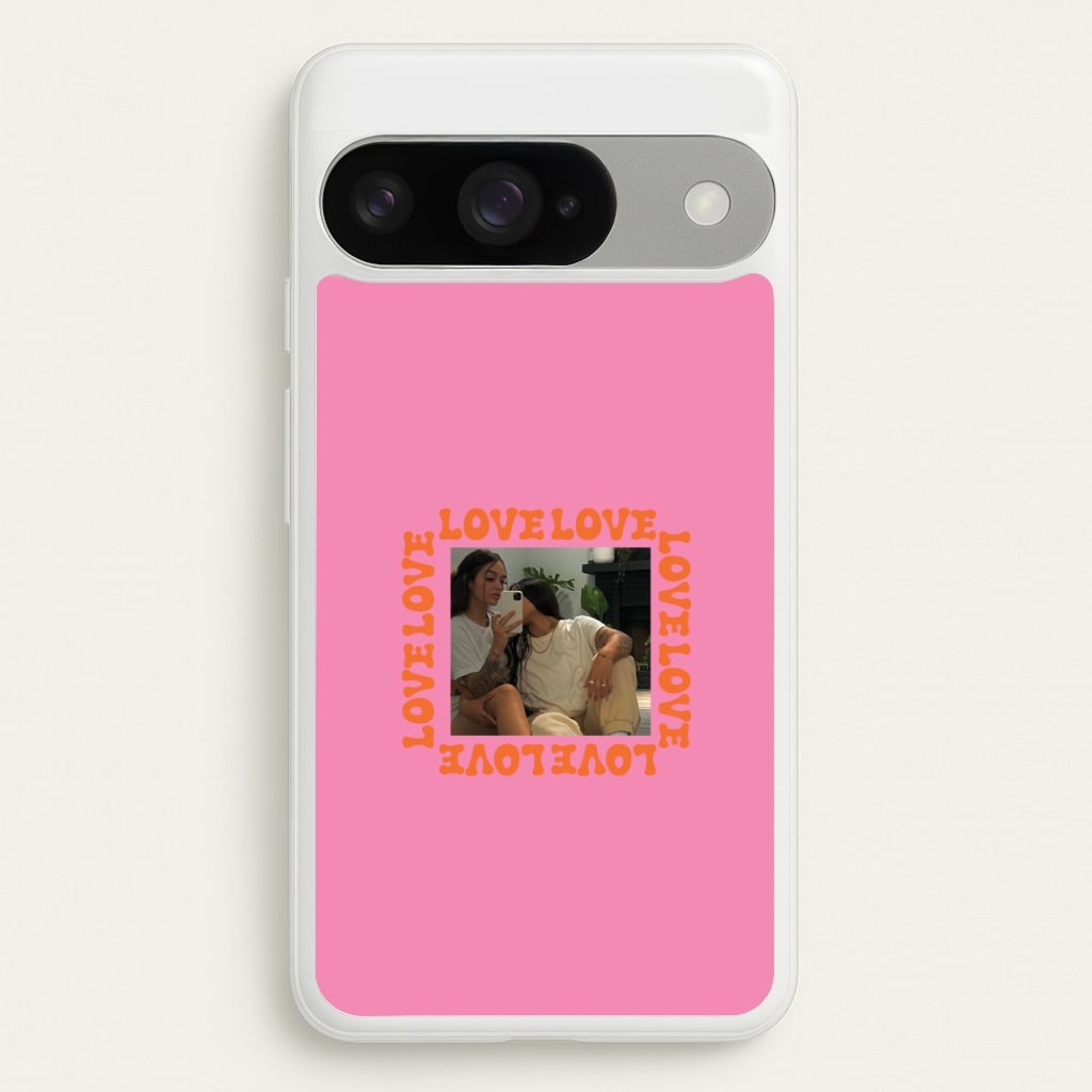 Love, Love, Love - Personalised Couples Phone Case for Google Pixel 10 / 10 Pro