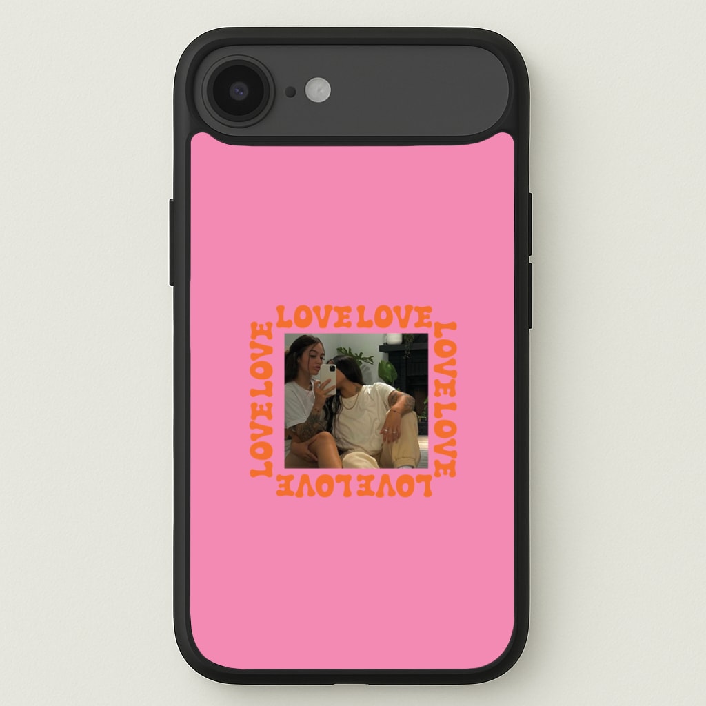 Love, Love, Love - Personalised Couples Phone Case for iPhone 17 Air