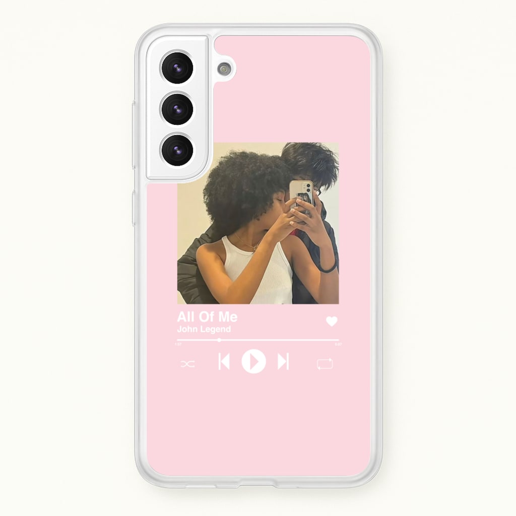 Album Cover - Personalised Couples - Personalised Valentine's Day Phone Case for Galaxy S21