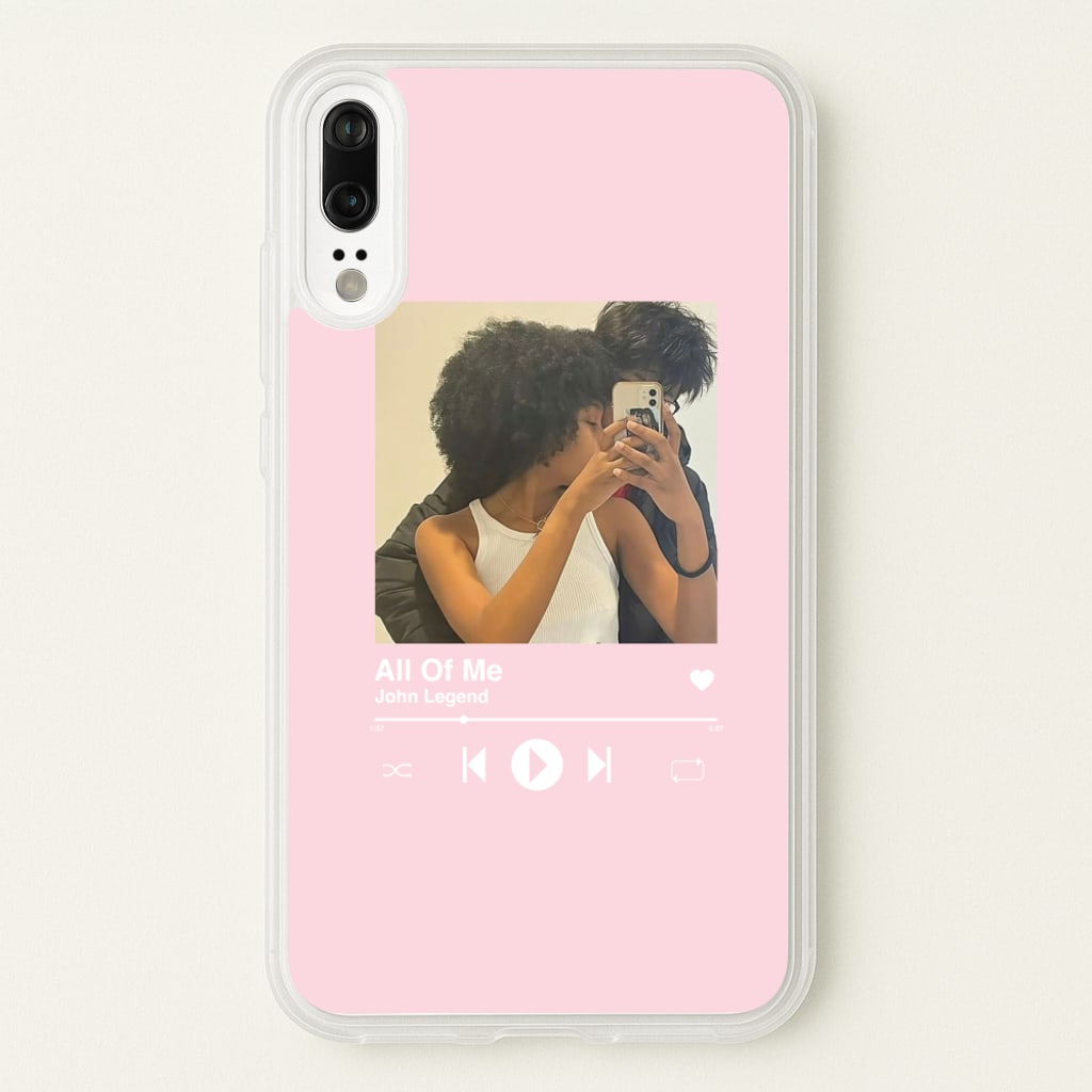 Album Cover - Personalised Couples - Personalised Valentine's Day Phone Case for Huawei P20