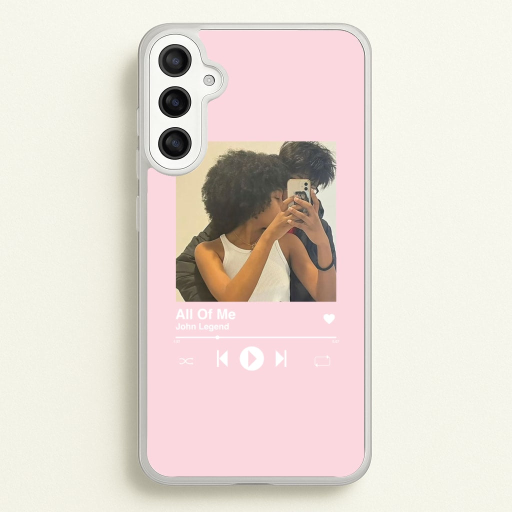 Album Cover - Personalised Couples - Personalised Valentine's Day Phone Case for Galaxy A34