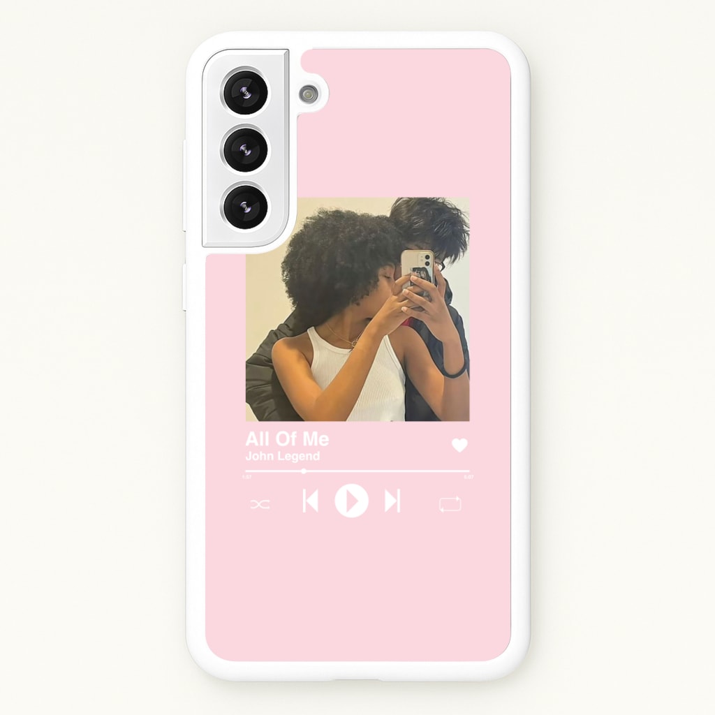 Album Cover - Personalised Couples - Personalised Valentine's Day Phone Case for Galaxy S22 Plus