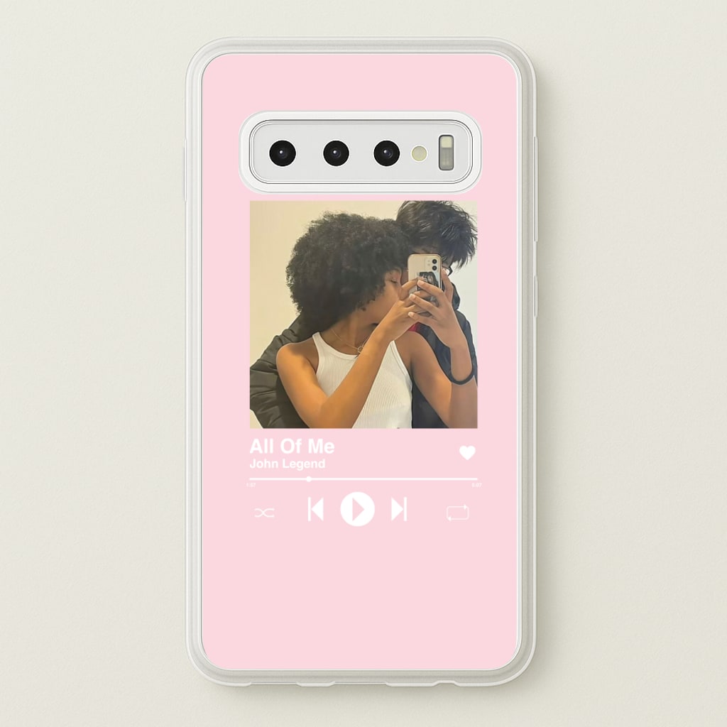 Album Cover - Personalised Couples - Personalised Valentine's Day Phone Case for Galaxy S10 Plus