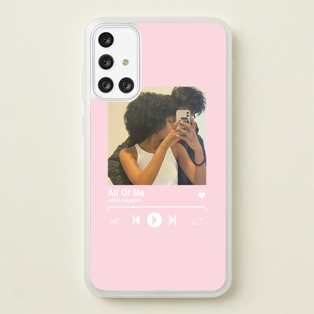 Album Cover - Personalised Couples - Personalised Valentine's Day Phone Case for Galaxy A71