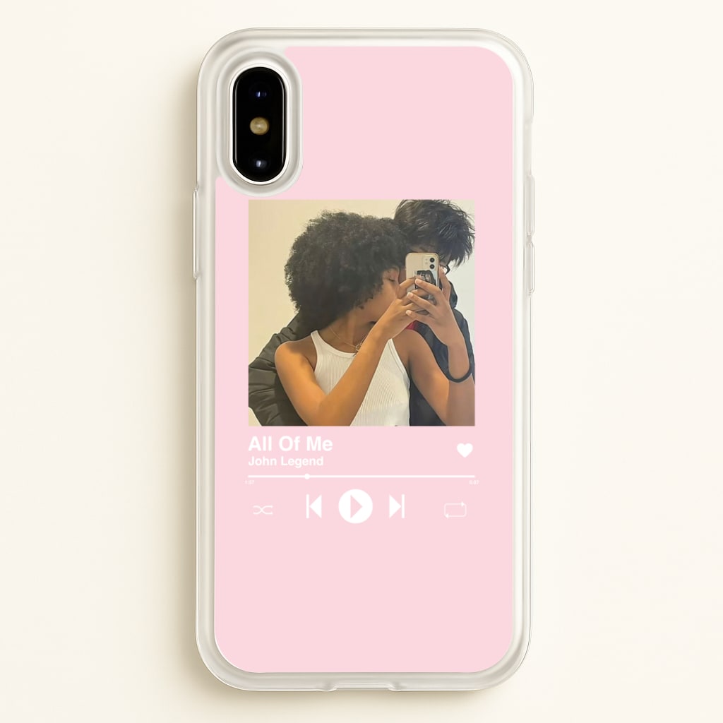 Album Cover - Personalised Couples - Personalised Valentine's Day Phone Case for iPhone X / XS