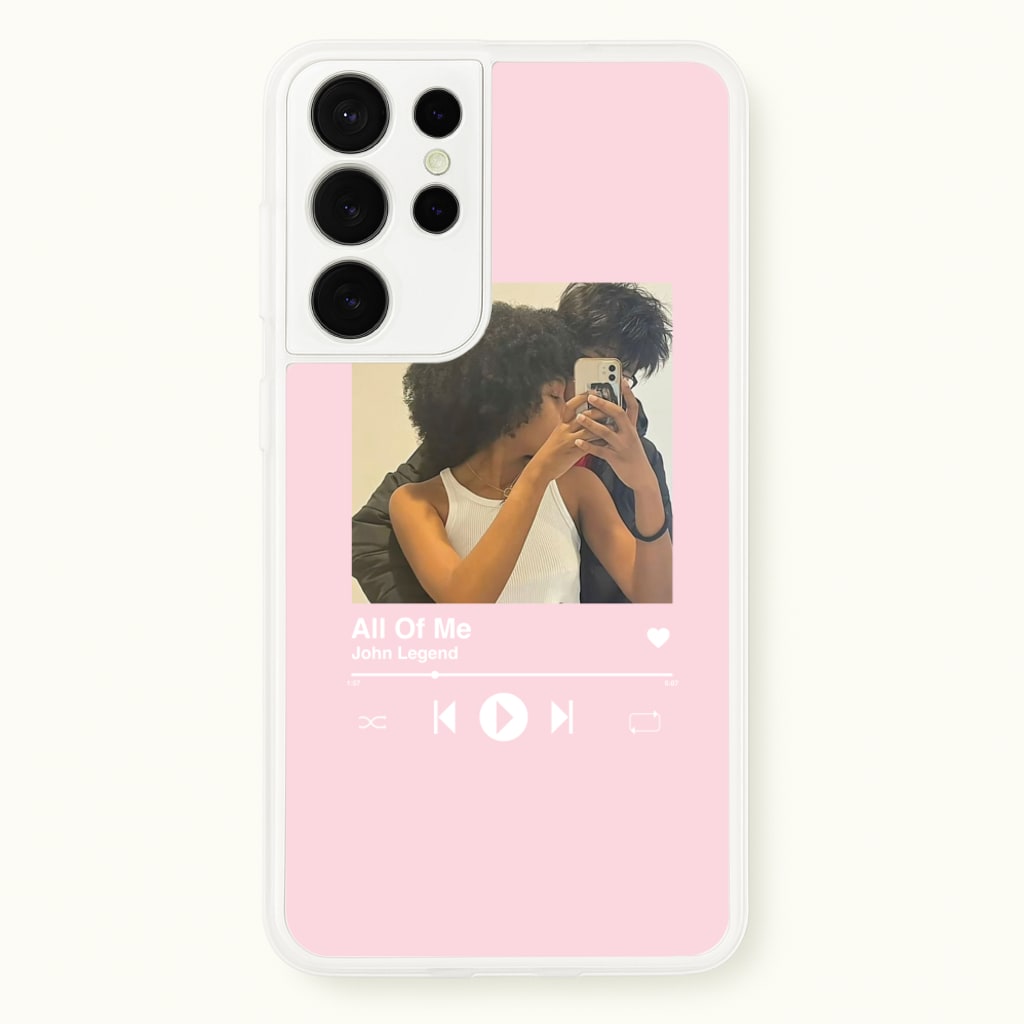 Album Cover - Personalised Couples - Personalised Valentine's Day Phone Case for Galaxy S21 Ultra