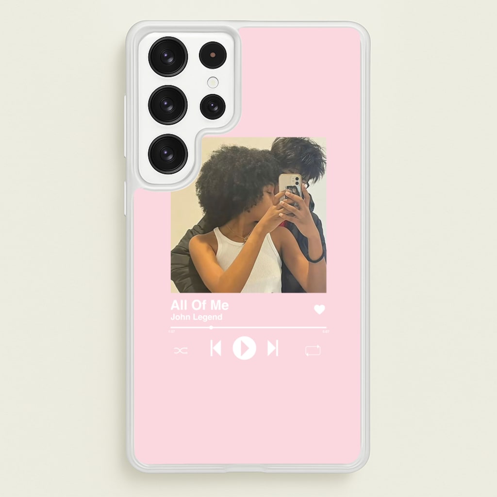 Album Cover - Personalised Couples - Personalised Valentine's Day Phone Case for Galaxy S22 Ultra