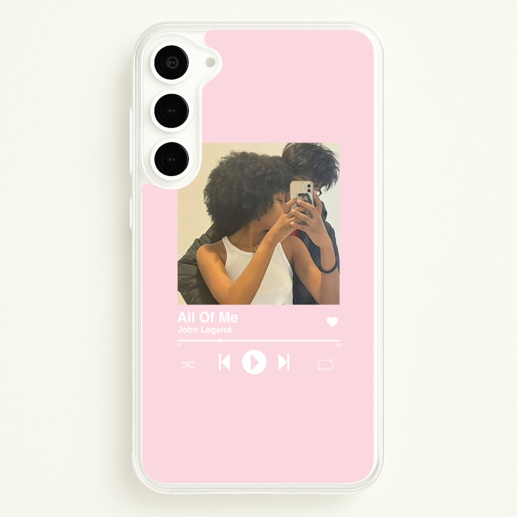Album Cover - Personalised Couples - Personalised Valentine's Day Phone Case for Galaxy S23 Plus