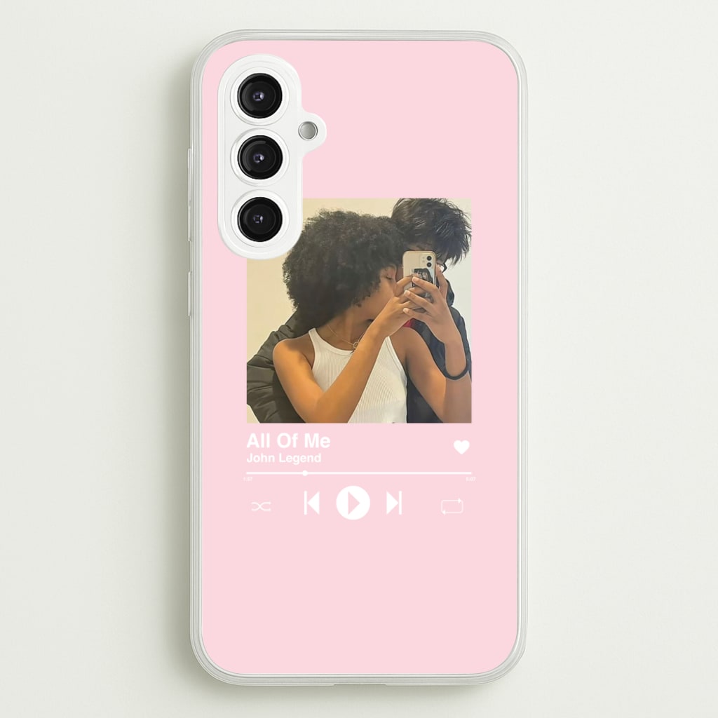 Album Cover - Personalised Couples - Personalised Valentine's Day Phone Case for Galaxy S23FE