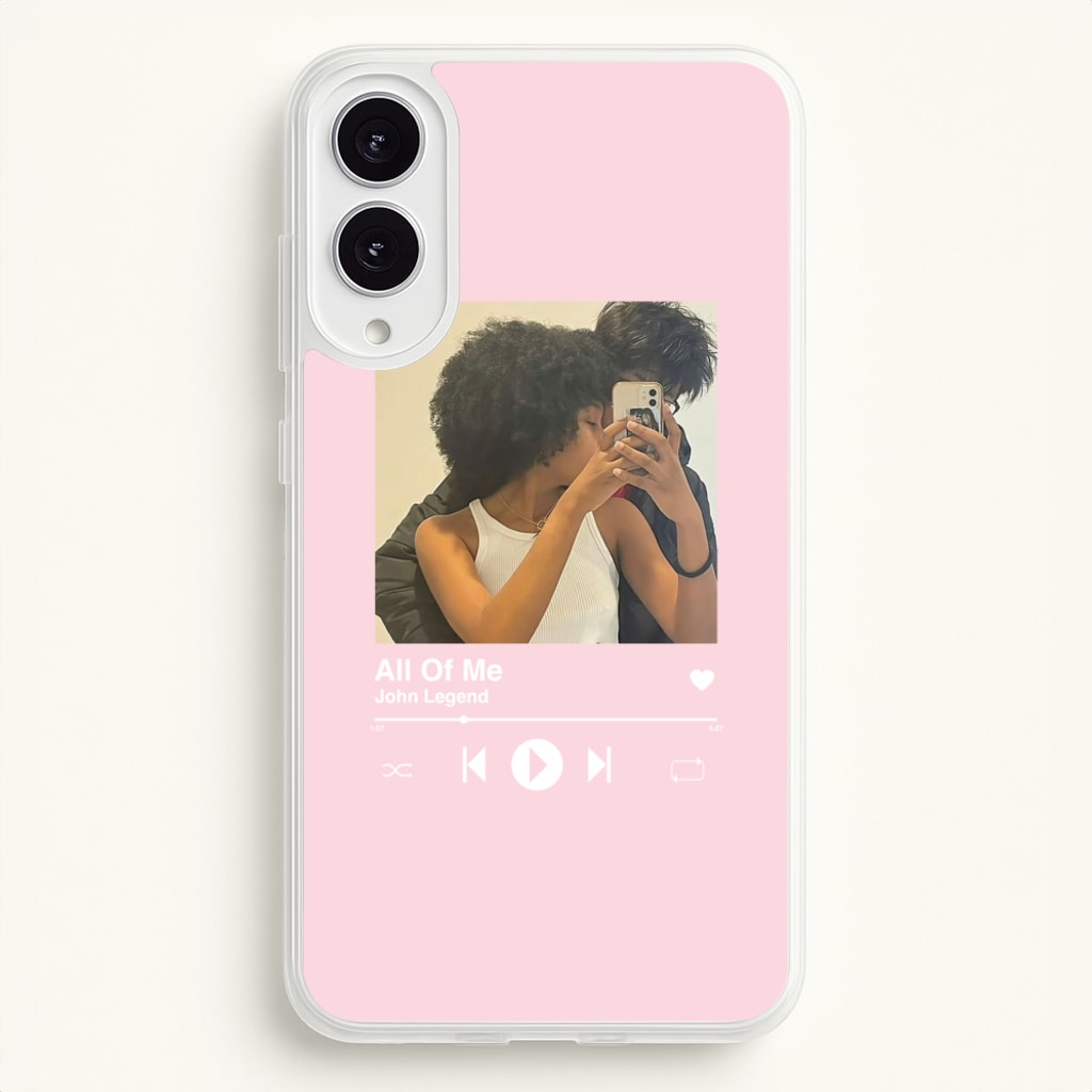 Album Cover - Personalised Couples - Personalised Valentine's Day Phone Case for Galaxy S25 Edge