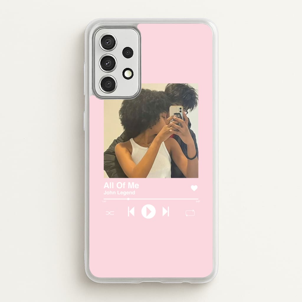 Album Cover - Personalised Couples - Personalised Valentine's Day Phone Case for Galaxy A52 / A52s