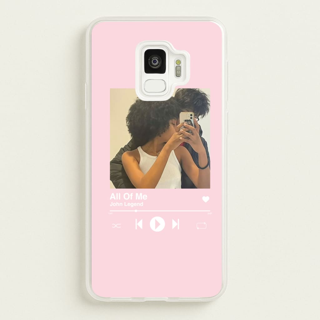 Album Cover - Personalised Couples - Personalised Valentine's Day Phone Case for Galaxy S9