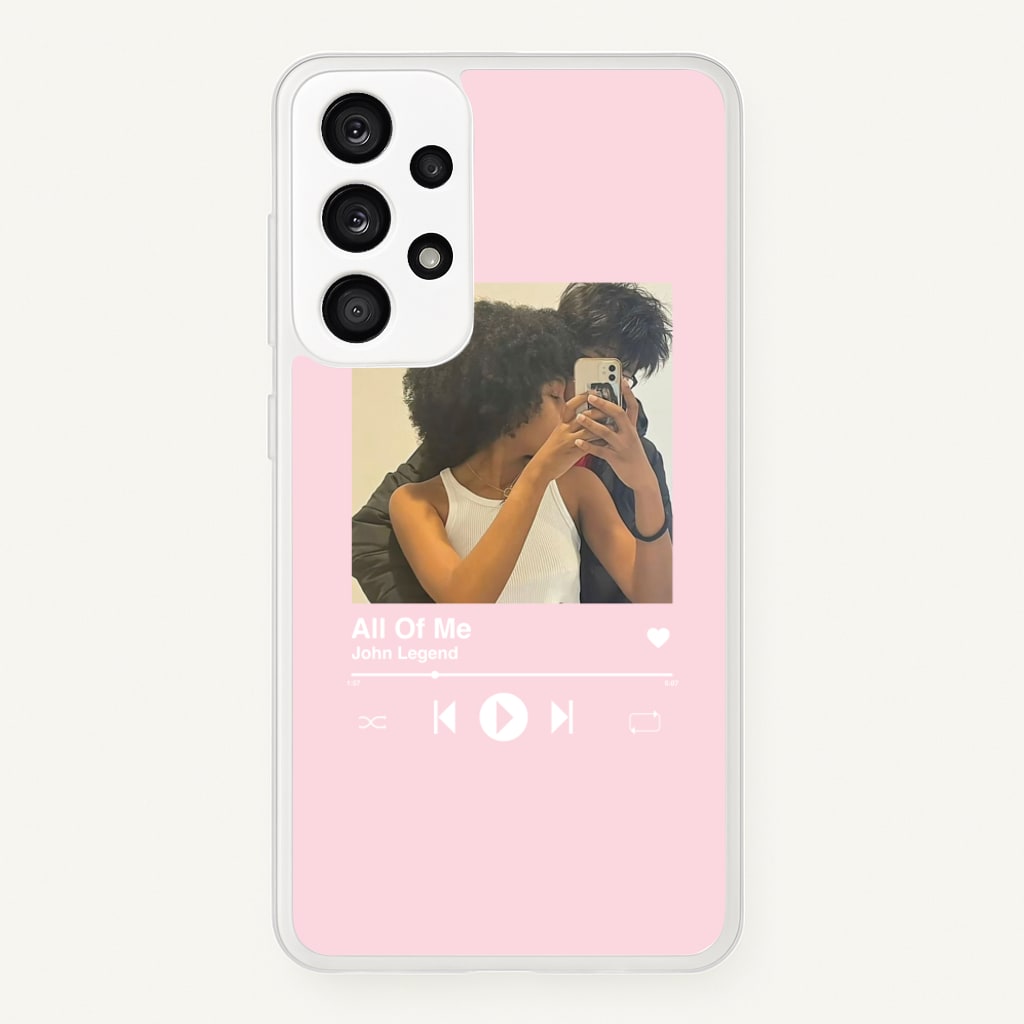 Album Cover - Personalised Couples - Personalised Valentine's Day Phone Case for Galaxy A53