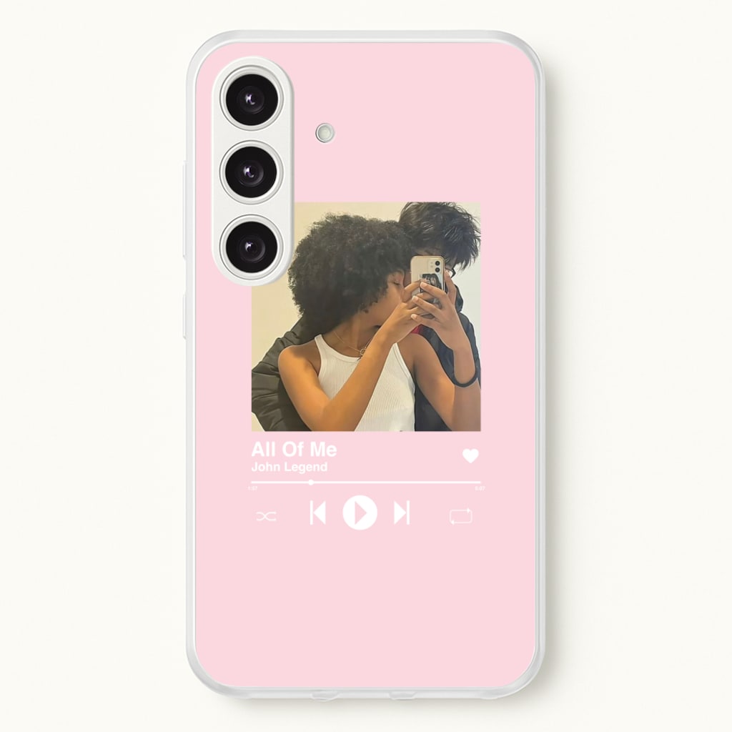 Album Cover - Personalised Couples - Personalised Valentine's Day Phone Case for Galaxy S24FE