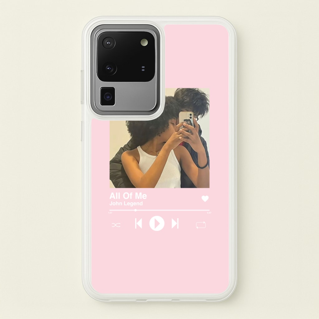 Album Cover - Personalised Couples - Personalised Valentine's Day Phone Case for Galaxy S20 Ultra