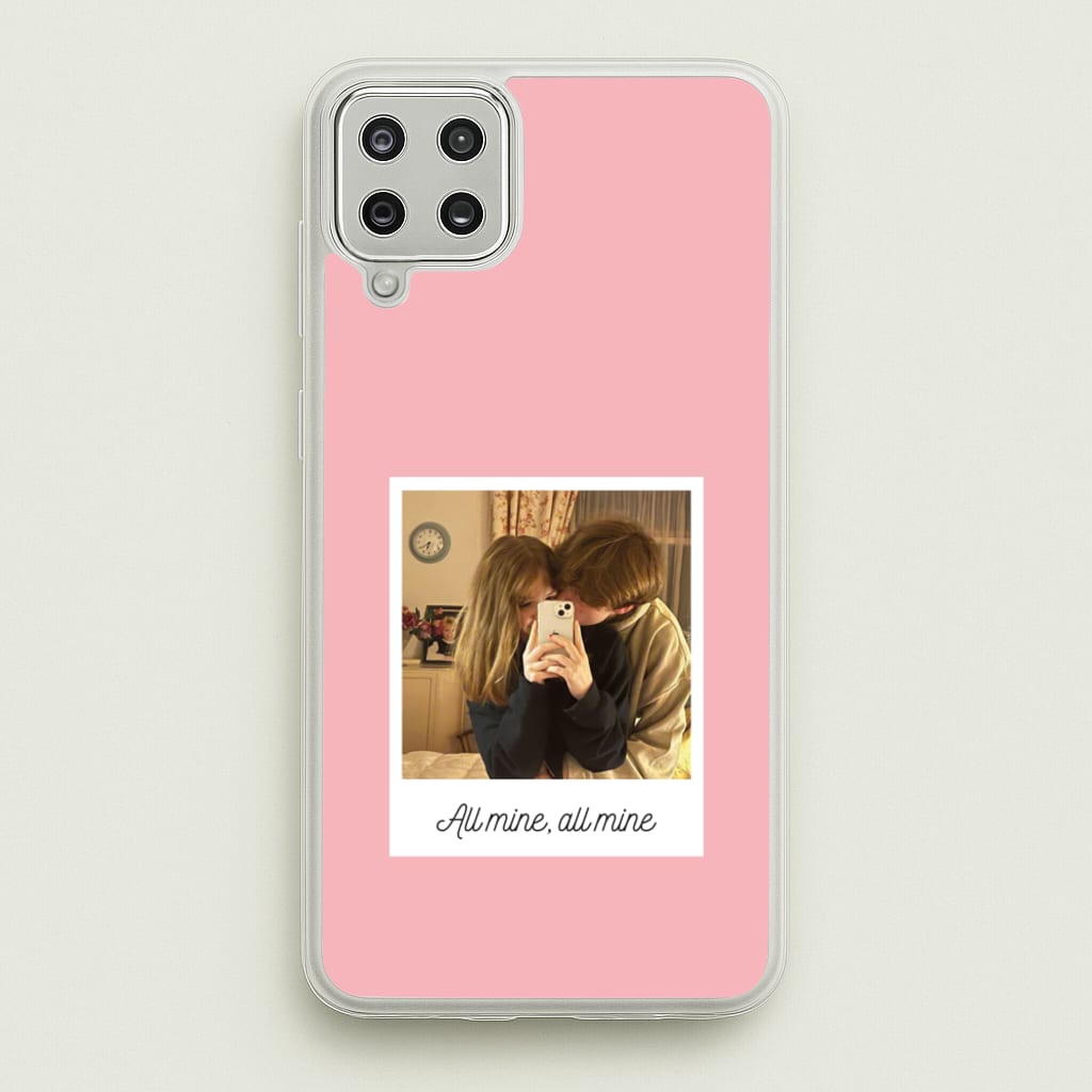 All Mine, All Mine - Personalised Couples - Personalised Valentine's Day Phone Case for Galaxy A12