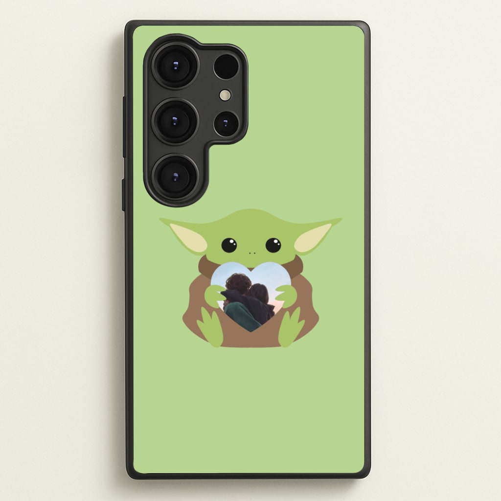 Baby Yoda - Personalised Couples - Personalised Valentine's Day Phone Case for Galaxy S25 Ultra