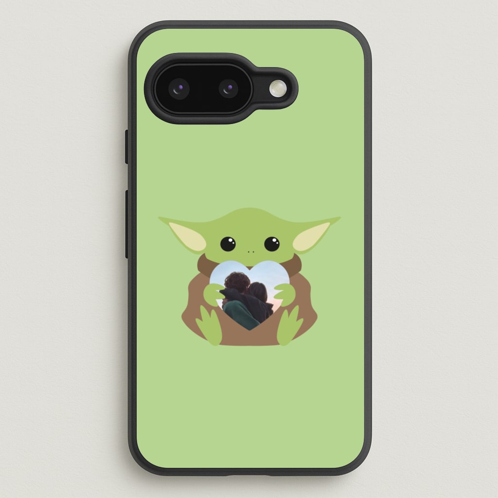 Baby Yoda - Personalised Couples - Personalised Valentine's Day Phone Case for Google Pixel 9a