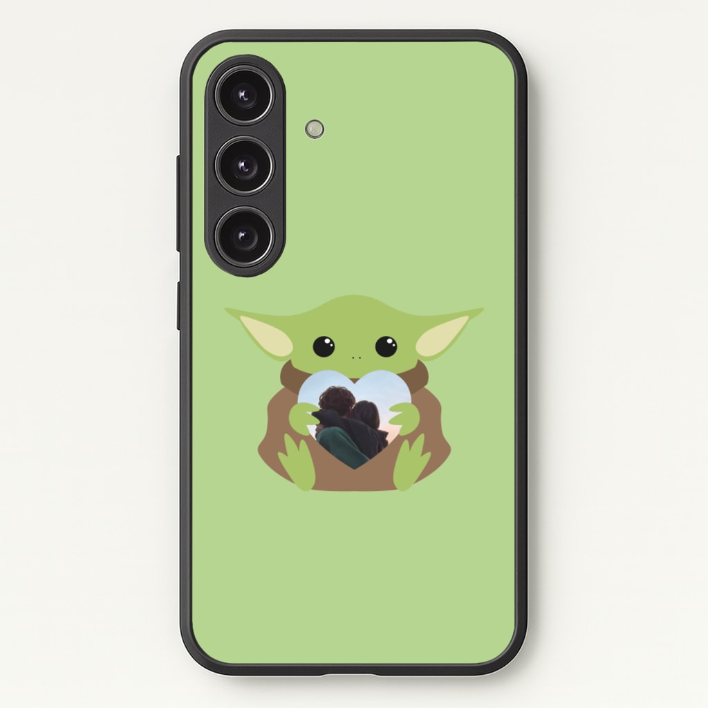 Baby Yoda - Personalised Couples - Personalised Valentine's Day Phone Case for Galaxy S25 Plus