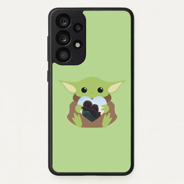 Baby Yoda - Personalised Couples - Personalised Valentine's Day Phone Case for Galaxy A53