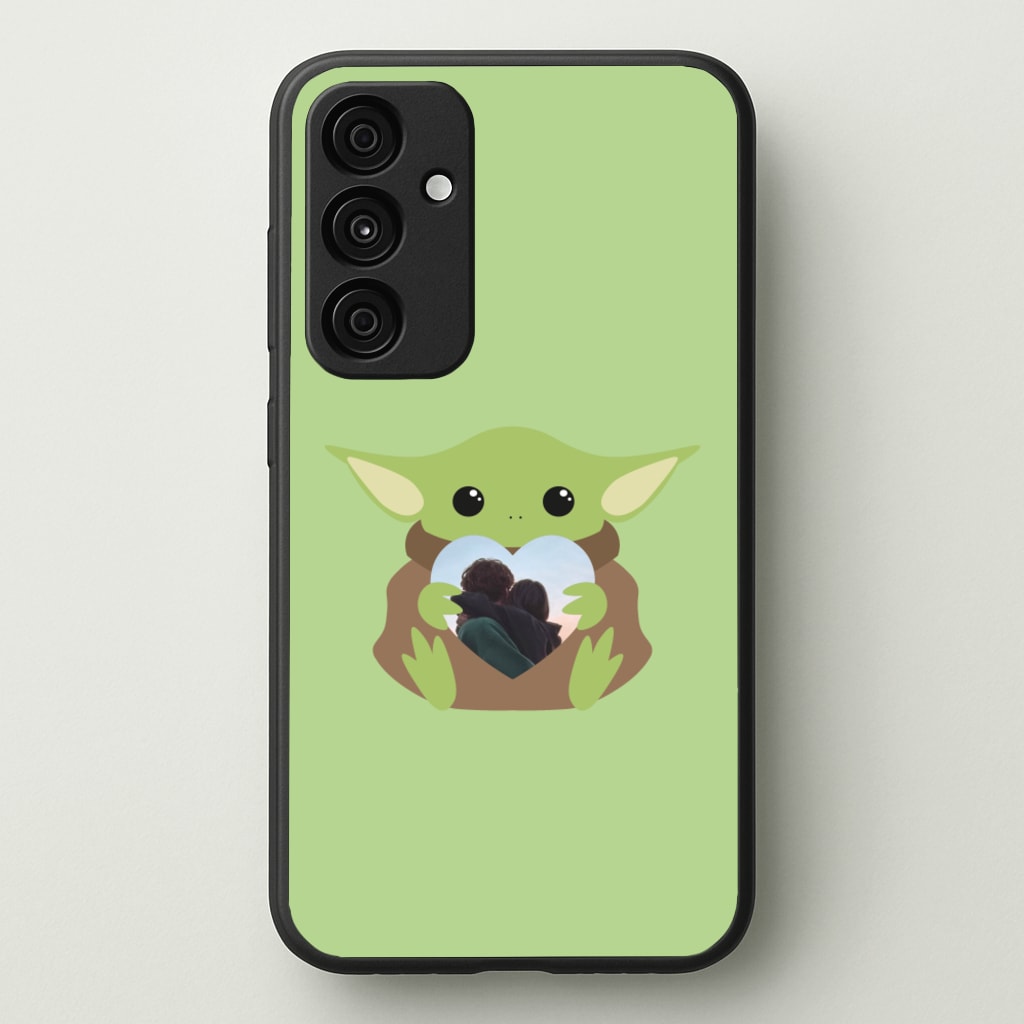 Baby Yoda - Personalised Couples - Personalised Valentine's Day Phone Case for Galaxy A55