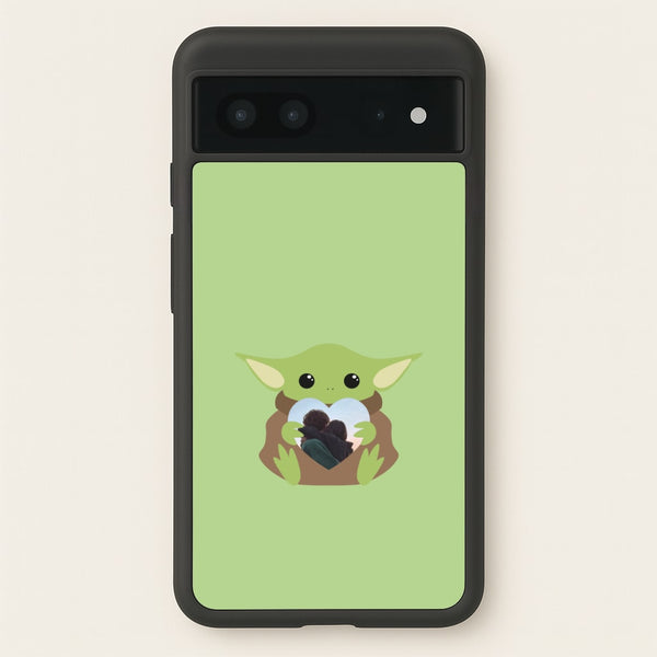 Baby Yoda - Personalised Couples - Personalised Valentine's Day Phone Case for Google Pixel 7