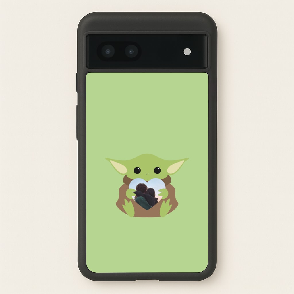 Baby Yoda - Personalised Couples - Personalised Valentine's Day Phone Case for Google Pixel 6a