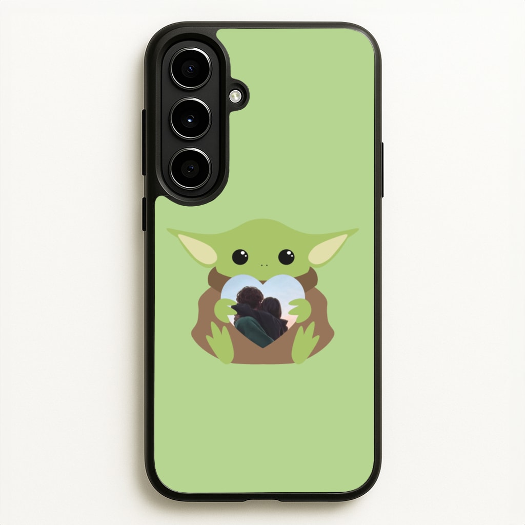 Baby Yoda - Personalised Couples - Personalised Valentine's Day Phone Case for Galaxy A56